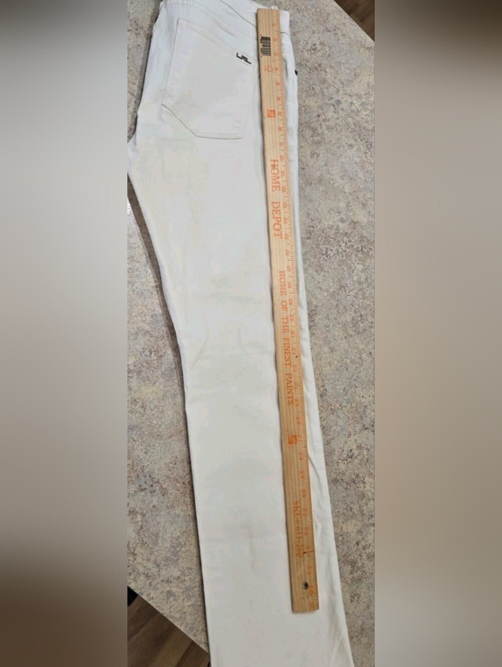 Lauren Jeans Co Modern Straight Creamy White Jeans Womens 10 Straight Leg EUC - Picture 10 of 10